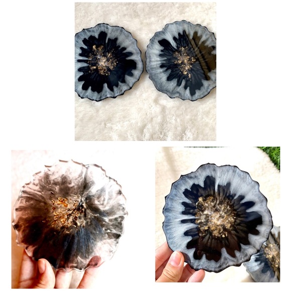 Gemstone Coaster - agate shape in various colours - Picture 8 of 11